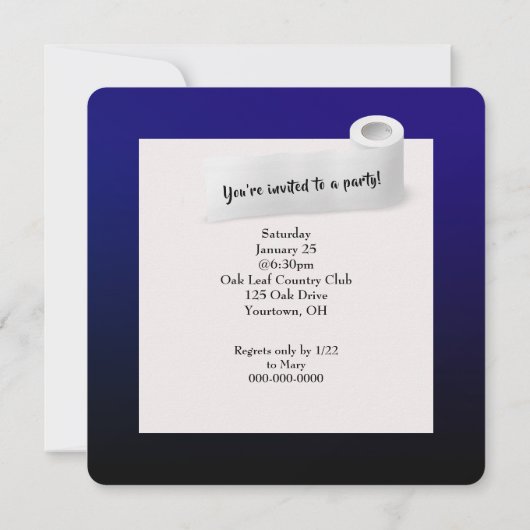 Good Times toiletpapier Kaart (Achterkant)