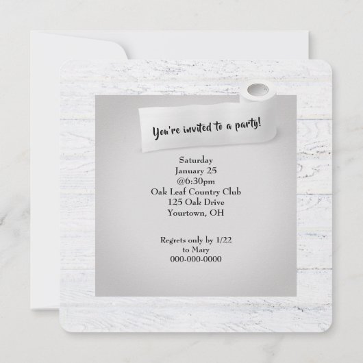 Good Times toiletpapier Kaart (Achterkant)