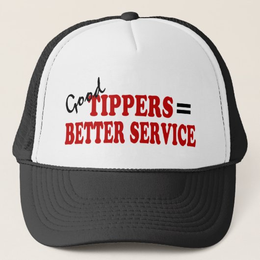 Good Tippers= Betere service Trucker Pet (Voorkant)