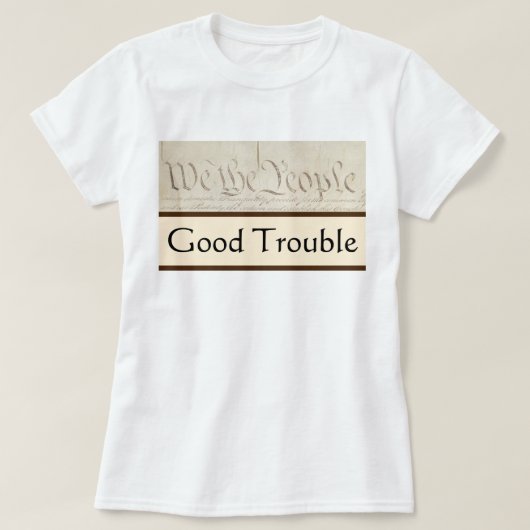 Good Trouble Democracy Is An Act John Lewis T-shirt (Design voorkant)