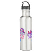 GOOD VIBE cadeau voor haar positief citaten cadeau Waterfles (Achterkant)