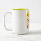 Good Vibes 15 oz Two-Tone Mok (Links)