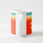 Good Vibes 70s Ombre Grote Koffiekop (Achterkant)