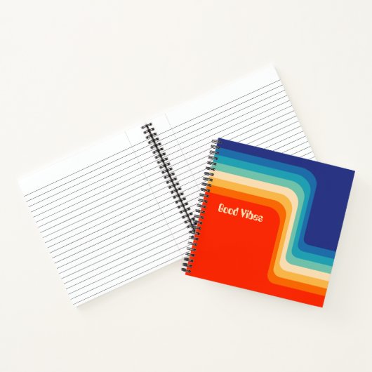 Good Vibes 70s Ombre Notitieboek (Binnen)