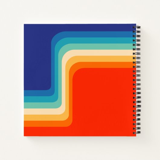 Good Vibes 70s Ombre Notitieboek (Achterkant)