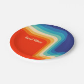 Good Vibes 70s Ombre Papieren Bordje (Gekanteld)