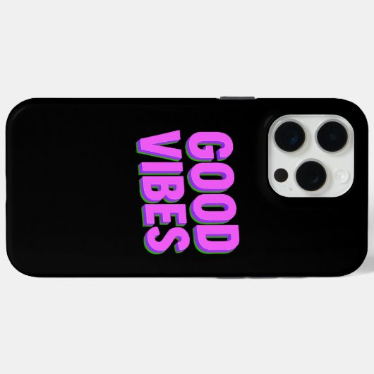 GOOD VIBES – Aangepast Case-Mate iPhone Case (Achterkant (horizontaal))