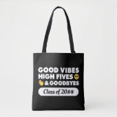 Good Vibes Afstuderen Message Canvas tas (Voorkant)