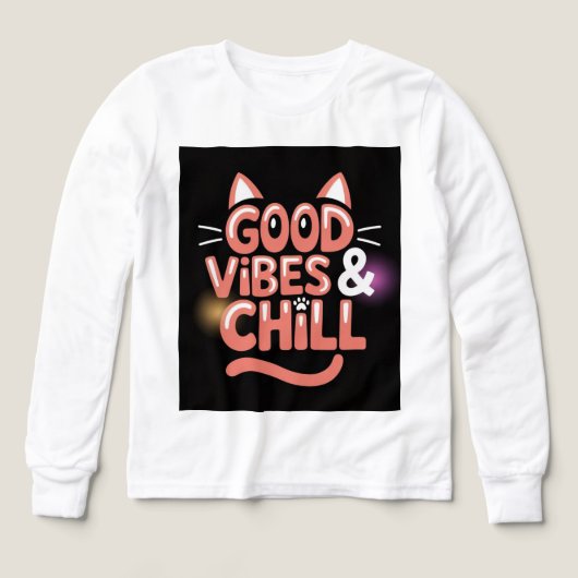 Good Vibes and Chill Art Design T-Shirt – (Voorkant)