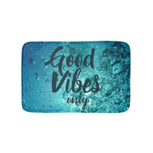 Good Vibes and Cool Blue Water Badmat