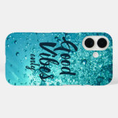 Good Vibes and Cool Blue Water Case-Mate iPhone Case (Achterkant (horizontaal))