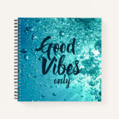 Good Vibes and Cool Blue Water Notitieboek (Voorkant)
