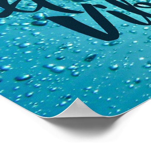 Good Vibes and Cool Blue Water Poster (Hoek)
