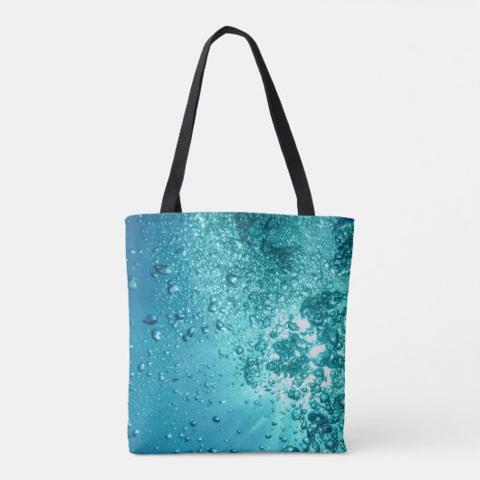 Good Vibes and Cool Blue Water Tote Bag (Achterkant)