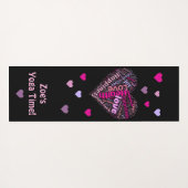 Good Vibes and Love Persoonlijke Yoga Mat (Achterkant (horizontaal))