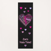 Good Vibes and Love Persoonlijke Yoga Mat (Voorkant)