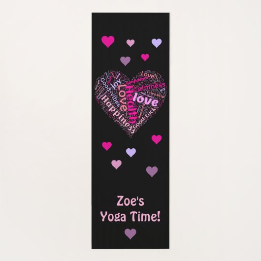 Good Vibes and Love Persoonlijke Yoga Mat (Achterkant)