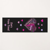 Good Vibes and Love Persoonlijke Yoga Mat (Voorkant (horizontaal))