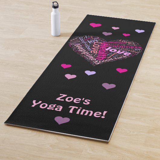 Good Vibes and Love Persoonlijke Yoga Mat (In situ)