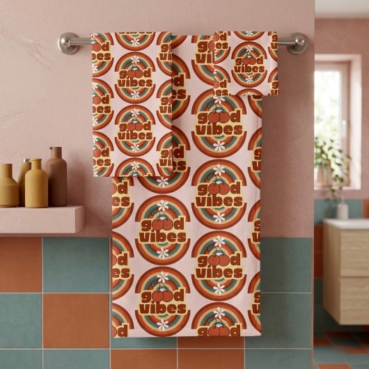 Good Vibes Bad Handdoek
