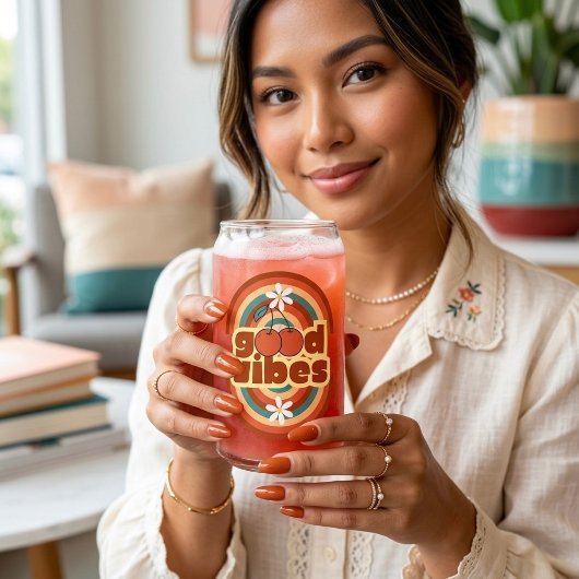 Good Vibes Blikvorm Glas