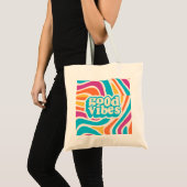 GOOD VIBES Boodschappentas Tote Bag (Voorkant (product))