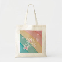 Good Vibes Butterflies (geen pasta) Canvas tas