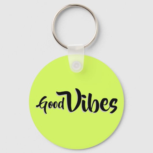 Good Vibes Button Sleutelhanger (Voorkant)