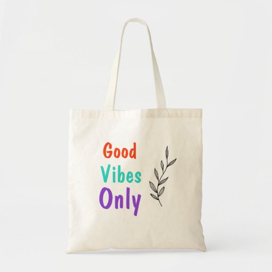 Good Vibes Canvas tas (Voorkant)