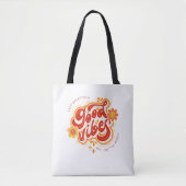 Good Vibes Chic Alledaagse Stijlvolle Tote Tas (Voorkant)