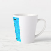 Good Vibes Clear Blue Pool Water Foto Latte Mok (Rechts)