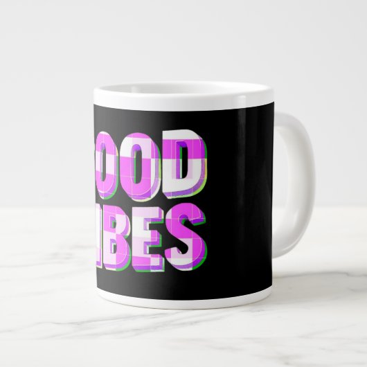 Good Vibes Coffee Mok (Voorkant rechts)