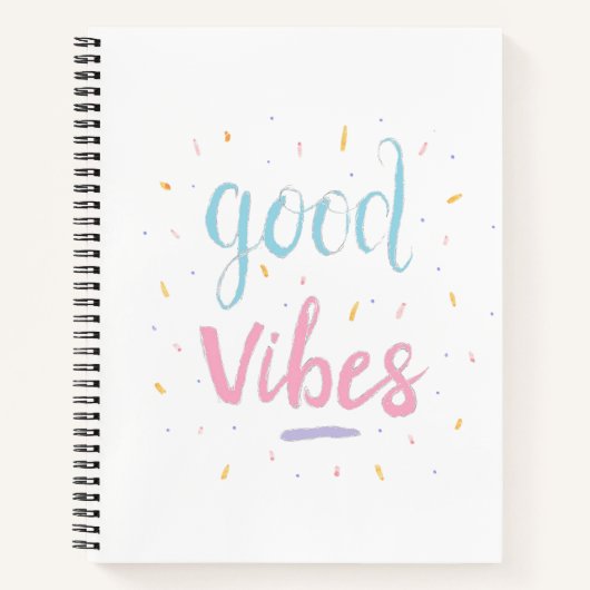 "Good Vibes" College in gereguleerde laptop Notitieboek (Voorkant)