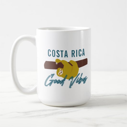 Good Vibes Costa Rica Sloth Koffiemok (Links)