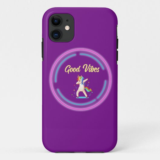 Good Vibes Eenhoorn Case-Mate iPhone Case (Achterkant)