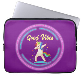 Good Vibes Eenhoorn Laptop Sleeve