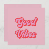 Good Vibes Flat Wenskaart (Voorkant / Achterkant)