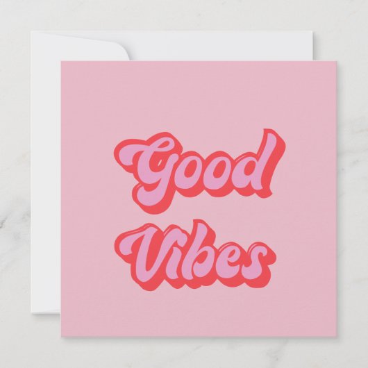 Good Vibes Flat Wenskaart (Voorkant)