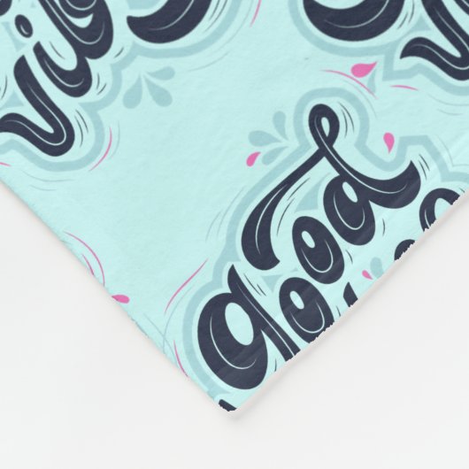 Good Vibes Fleece Blanket (Hoek)