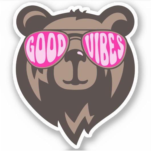 Good Vibes Funny Beer Stickers (Voorkant)