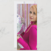 Good Vibes Groovy Pink Birthday Party Invitation Kaart (Achterkant)