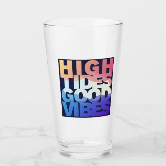 Good Vibes High Tides Glas (Voorkant)
