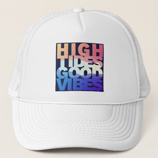 Good Vibes High Tides Trucker Pet (Voorkant)