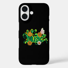 Good Vibes illustratie typografie iPhone 16 Hoesje
