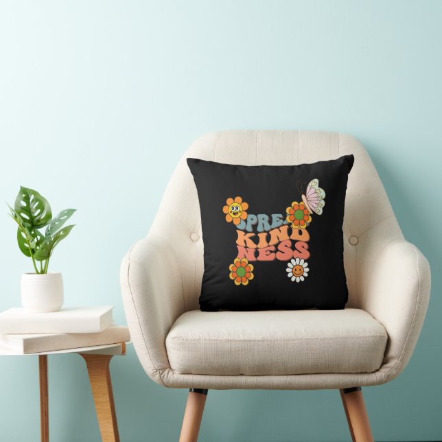 Good Vibes illustratie typografie Kussen (Stoel)