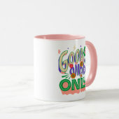 Good Vibes illustratie typografie Mok (Voorkant rechts)