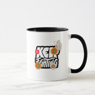 Good Vibes illustratie typografie Mok