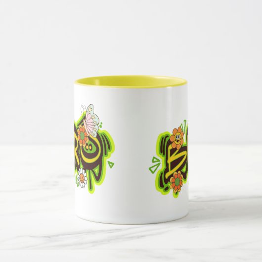 Good Vibes illustratie typografie Mok (Midden)