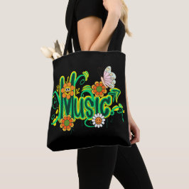 Good Vibes illustratie typografie Tote Bag