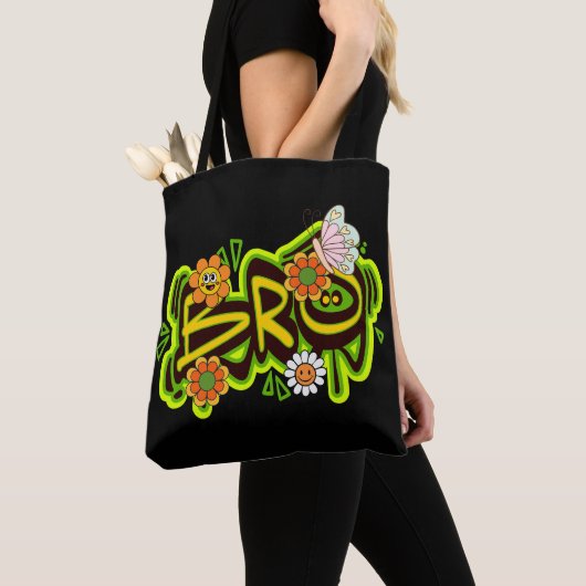 Good Vibes illustratie typografie Tote Bag (Dichtbij)